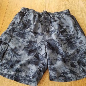 Mens Caribbean Joe Swim Trunks Shorts Lined Pockets Elastic Waist Size XL 34x7